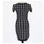 Mini-Strickkleid mit Jacquard-Logo in Schwarz/Weiß von Elisabetta Franchi - Ansicht 3
