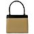 Céline Bolsa de couro de bezerro com hardware de logo circular Celine Preto Bege - vista 3