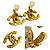 Orecchini a clip in oro Chanel Coco Mark D'oro - vista 3