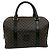Céline Borsa in pelle Blason Triomphe Macadam di CELINE Marrone Nero