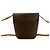 Céline Borsa a spalla in pelle Celine Macadam Blason Triomphe con motivo medaglia e moneta Marrone - vista 4