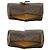 Céline Borsa a spalla in pelle Celine Macadam Blason Triomphe con motivo medaglia e moneta Marrone - vista 7