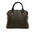 Céline Bolsa de couro com logo padrão Macadam Blason da CELINE / Bolsa Boston Marrom Preto - vista 3