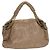 Bolsa de Ombro CHANEL em Couro Vinilado Bege Dourado CC Auth 133615 - vista 2