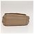 Bolsa de Ombro CHANEL em Couro Vinilado Bege Dourado CC Auth 133615 - vista 5
