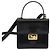Céline Borsa a mano CELINE in pelle 2 in 1 nera e oro Auth sw1250 Nero D'oro - vista 13