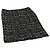 Chanel Falda de Tweed Negra CC Auth am8645V Negro