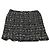 Chanel Falda de Tweed Negra CC Auth am8645V Negro - vista 8