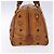 Borsa MCM Logogram Vicetos in pelle PVC marrone e oro Auth yk18983 D'oro - vista 4