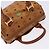 Borsa MCM Logogram Vicetos in pelle PVC marrone e oro Auth yk18983 D'oro - vista 6