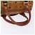 Borsa MCM Logogram Vicetos in pelle PVC marrone e oro Auth yk18983 D'oro - vista 7