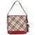 Bolsa de Ombro Burberry Nova Check Blue Label em Lona Bege Prata Autêntica BA4179 - vista 2