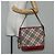 Bolsa de Ombro Burberry Nova Check Blue Label em Lona Bege Prata Autêntica BA4179 - vista 25