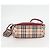 Bolsa de Ombro Burberry Nova Check Blue Label em Lona Bege Prata Autêntica BA4179 - vista 6
