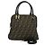 Borsa a mano in tela Zucca FENDI 2 in 1 Nero Marrone oro Auth 133607 D'oro