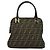 Borsa a mano in tela Zucca FENDI 2 in 1 Nero Marrone oro Auth 133607 D'oro - vista 13