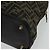 Borsa a mano in tela Zucca FENDI 2 in 1 Nero Marrone oro Auth 133607 D'oro - vista 16