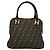Borsa a mano in tela Zucca FENDI 2 in 1 Nero Marrone oro Auth 133607 D'oro - vista 2