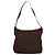 Borsa a Spalla Vala in Tela Marrone Argento di Salvatore Ferragamo Auth bs28308 - vista 2