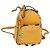 Sac à dos en cuir Valentino avec clous jaune argent authentique BA3815 Argenté