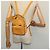 Sac à dos en cuir Valentino avec clous jaune argent authentique BA3815 Argenté - vue 22