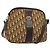 Sac à épaule en toile Trotter Christian Dior marron or Auth ep9928 Doré