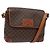 Céline Borsa a Spalla in Tela Macadam CELINE PVC Marrone Oro Auth 133924 D'oro