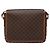 Céline Borsa a Spalla in Tela Macadam CELINE PVC Marrone Oro Auth 133924 D'oro - vista 2