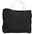 PRADA Borsa a mano in nylon nero chiaro Auth am8816
