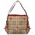 Burberry Borsa a Spalla Nova Check PVC Beige Oro Auth 133163 D'oro - vista 2