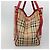 Burberry Borsa a Spalla Nova Check PVC Beige Oro Auth 133163 D'oro - vista 4