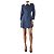 Bella Freud Abito camicia a pois blu navy e bianchi - taglia UK 6