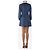 Bella Freud Abito camicia a pois blu navy e bianchi - taglia UK 6 - vista 2