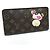 Portafoglio Lungo con Zip Panda Monogramma Louis Vuitton Marrone