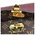 Louis Vuitton Monogram Saint-Placide Shoulder Bag Brown Dark red - view 7