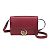 Borsa a spalla in pelle Gucci GG Marmont Double G 589474 per donna Rosso