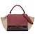 Céline Celine Brown Medium Tricolor Leather Trapeze Satchel Dark brown