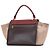 Céline Celine Brown Medium Tricolor Leather Trapeze Satchel Dark brown - view 2