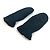 Guantes de seda Monogram Louis Vuitton con fruncido Negro