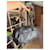 Borsa bowling Prada nera in pelliccia e nylon Nero - vista 6