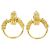 Orecchini a clip dorati Chanel D'oro