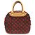 Louis Vuitton Monogram Tuffetage Deauville Cube Handtasche Braun Rot - Ansicht 2