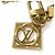 Portachiavi Monogram Reverse Louis Vuitton Marrone - vista 6