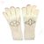 Lange Lamé Gonpoliana-Handschuhe mit Louis Vuitton-Logo Roh