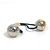 Fascia per capelli Louis Vuitton Monogram Nanogram Argento D'oro - vista 4
