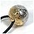 Fascia per capelli Louis Vuitton Monogram Nanogram Argento D'oro - vista 7