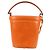 Borsa a Spalla PRADA in Pelle 2 in 1 Arancione Oro Auth ki5845 D'oro - vista 13