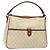 Borsa a Mano GUCCI GG Supreme PVC Bianco Oro 189898 Auth sw1305 D'oro