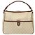 Borsa a Mano GUCCI GG Supreme PVC Bianco Oro 189898 Auth sw1305 D'oro - vista 13