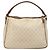Borsa a Mano GUCCI GG Supreme PVC Bianco Oro 189898 Auth sw1305 D'oro - vista 2